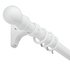 Argos Home 2.4m Wooden Curtain Pole Set - White