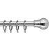 Argos Home Extendable Metal Ball Curtain Pole - S Steel
