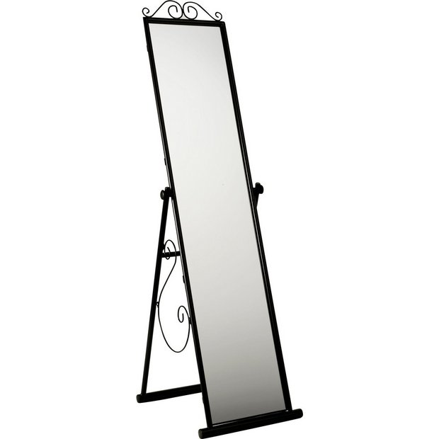 Buy HOME Scroll Freestanding Cheval Mirror Black at Argos.co.uk Your Online Shop for Mirrors