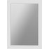 HOME Wooden Wall Mirror - White