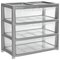 Argos Home 3 Drawer Gloss Wide Tower Storage Unit - Silver