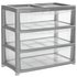 Argos Home 3 Drawer Gloss Wide Tower Storage Unit - Silver