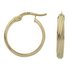Revere 9ct Bonded Gold Round Creole Hoop Earrings