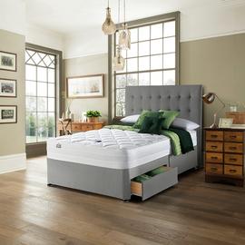 Silentnight Knightly Memory Kingsize 2 Drawer Divan Set-Grey