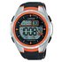Lorus Men's Black Silicon Strap Orange Detail Digital Watch