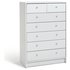 Argos Home Malibu 5 Wide 2 Narrow Drawer Chest - White