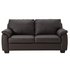 HOME New Logan 3 Seater Leather Sofa - Chocolate