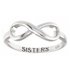 Moon & Back Sterling Sliver Infinity Sister Ring