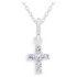 Revere Kid's Sterling Silver Cubic Zirconia Cross Pendant