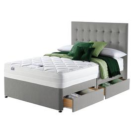 Silentnight Knightly 2000 Luxury Kingsize Divan Bed - Grey