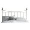 Alderley Metal Double Headboard - Ivory