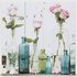 Collection Floral Bottles Print on Wood