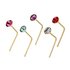 State of Mine 9ct Gold Crystal Nose Studs - Set of 5