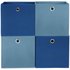 Argos Home Set of 4 Squares Plus Boxes - Dark & Light Blue