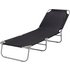 Argos Home Metal Foldable Sun Lounger - Black