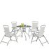 Argos Home 4 Seater Metal Patio Set - Silver