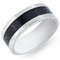 Revere Men's Titanium Mosaic Effect Ring Boxed