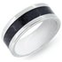 Revere Men's Titanium Mosaic Effect Ring Boxed
