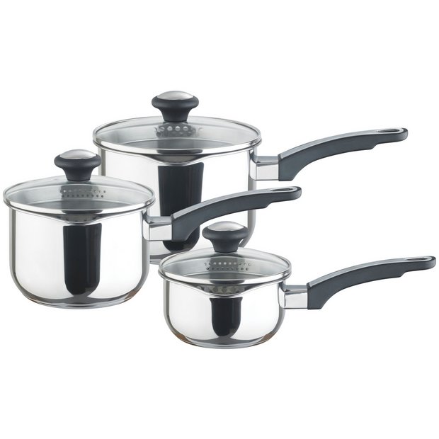 Buy Prestige Everyday 3 Piece Stainless Steel Straining Pan Set at