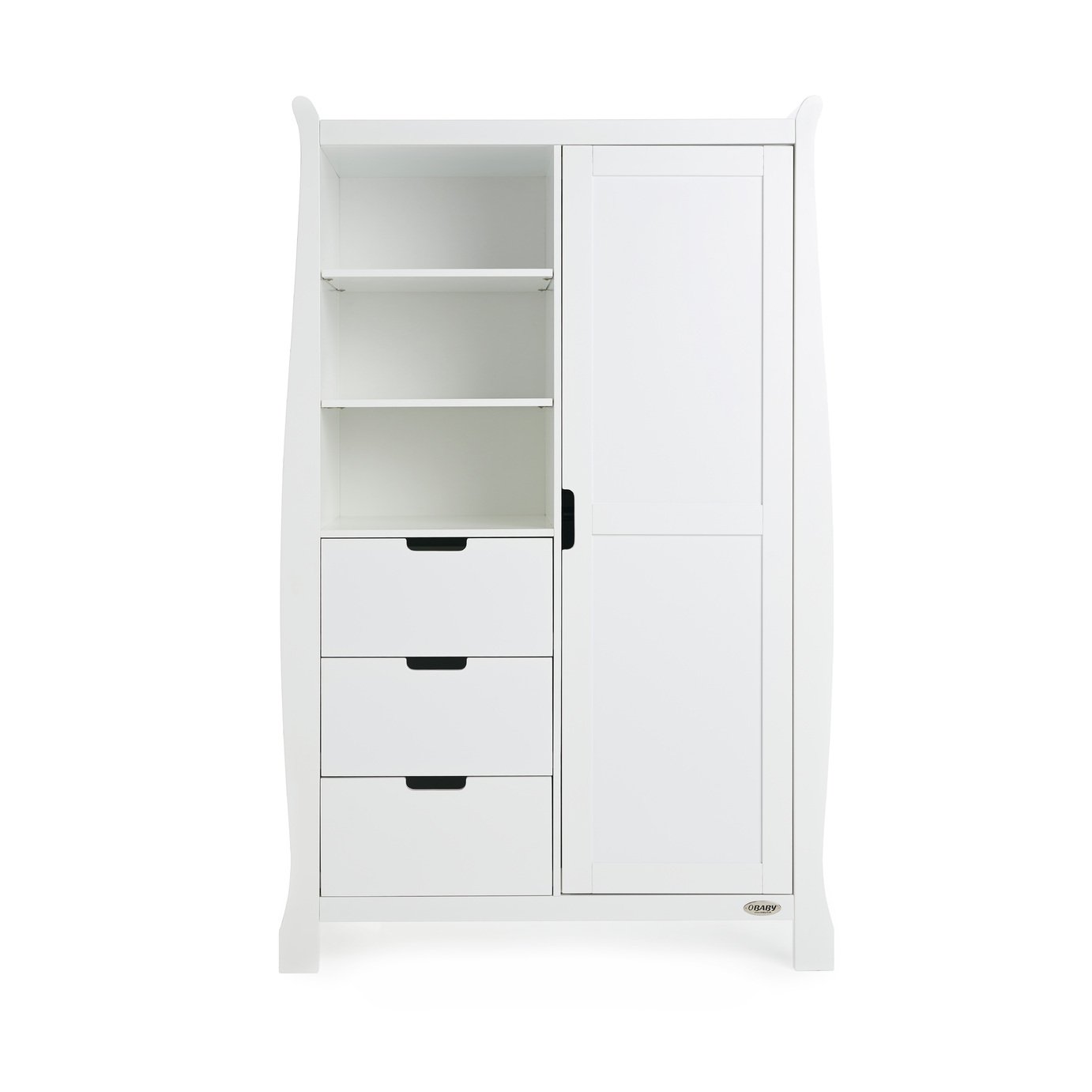 obaby stamford wardrobe white