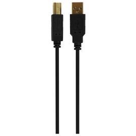 3m USB 2.0 A-Male to B-Male Computer Cable - Black