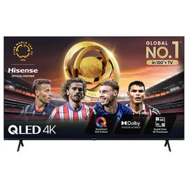 Hisense 85 Inch 85E7NQTUK Smart 4K UHD HDR QLED Freely TV