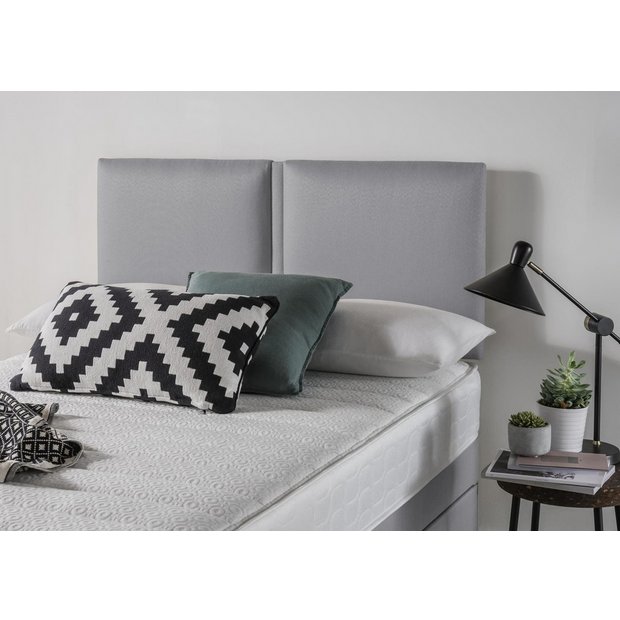 Buy Silentnight Garda Kingsize Headboard Light Grey at Argos.co.uk