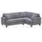 Argos Home Hampstead Right Corner Fabric Sofa - Pewter