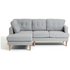Argos Home Joshua Left Corner Fabric Sofa - Light Grey