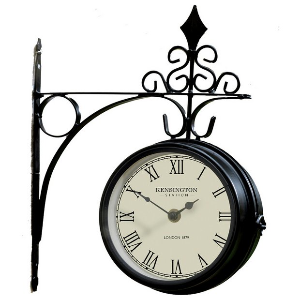 garden clock and thermometer argos
