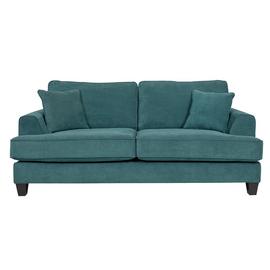 Argos Home Hampstead 3 Seater Fabric Sofa - Ocean Blue