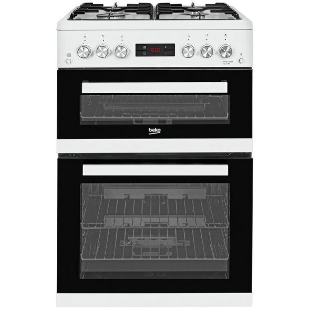 Buy Beko KDG653W 60cm Double Oven Gas Cooker White Freestanding cookers Argos