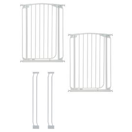 Dreambaby Chelsea Tall Auto-Close White Gates & Extensions
