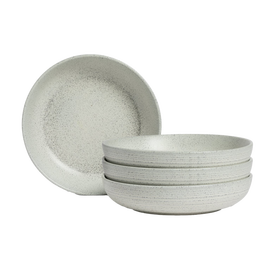 Habitat Textured Ripple 4 Piece Chalk Pasta Bowls - Natural