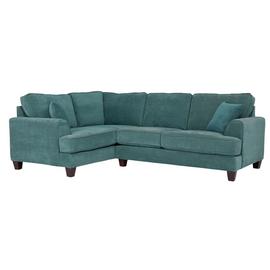 Argos Home Hampstead Left Corner Fabric Sofa - Ocean Blue