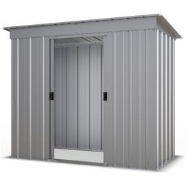 Yardmaster Metal Pent Garden Shed - 6 x 4ft