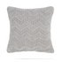 Bianca Cotton Soft Knit Filled Cushion - Grey