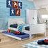 Jango Single Bed Frame with Trundle Bed