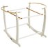Clair De Lune White Deluxe Rocking Moses Basket Stand