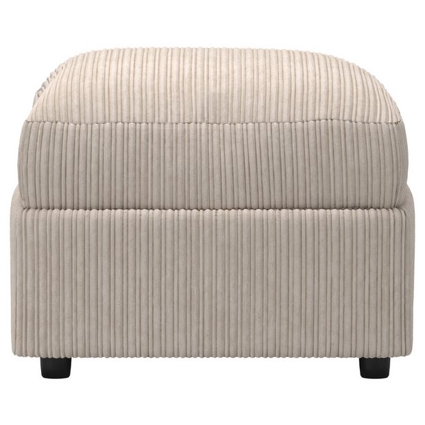 Buy Collection Phoebe Fabric Storage Footstool Cream at Argos.co.uk