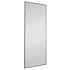 Sliding Wardrobe Door W762mm Silver Frame Mirror