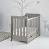 Obaby Stamford Mini Sleigh Cot Bed and DrawerTaupe Grey