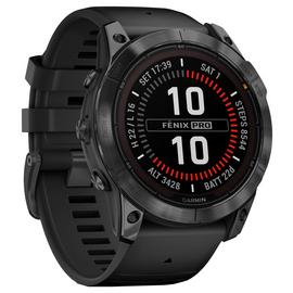 Garmin fenix 7X Pro Solar Glass Smart Watch - Black