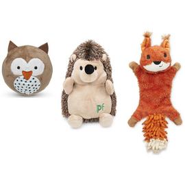 Petface Woodland Creature Dog Toy Bundle