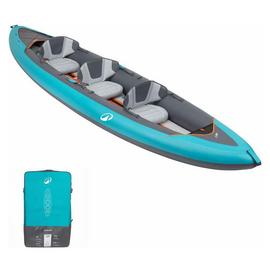 Decathlon 2/3 Person Inflatable Canoe/Kayak 100+ Blue