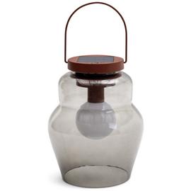 Habitat Solar Smoked Glass Hanging Light - Pack of 2