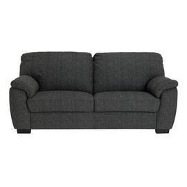 Argos Home Milano Fabric 3 Seater Sofa - Charcoal