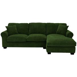 Argos Home Taylor Fabric Right Hand Chaise Corner Sofa-Green