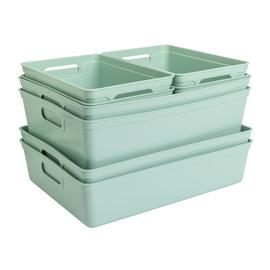 Argos Home 8 Mixed Storage Boxes - Sage
