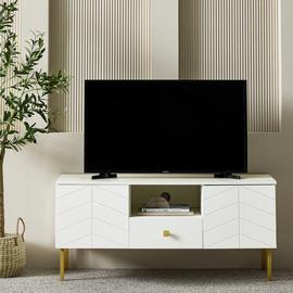 Argos Home Kyler 2 Door 1 Drawer TV Unit - White